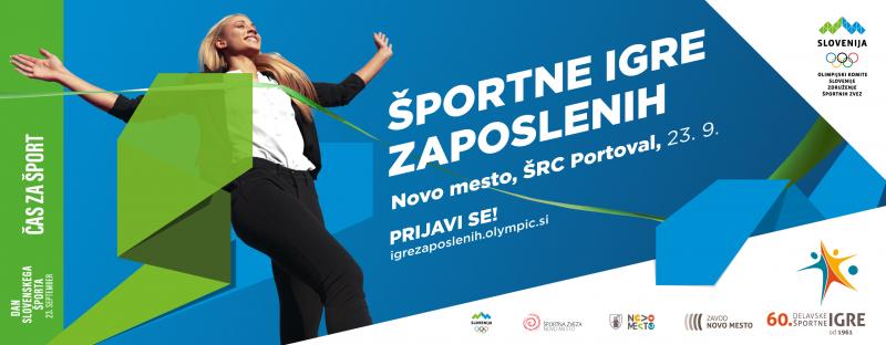 Športne igre zaposlenih ob prazniku, dnevu slovenskega športa in jubileju 60 let delavskih športnih iger v Novem mestu 